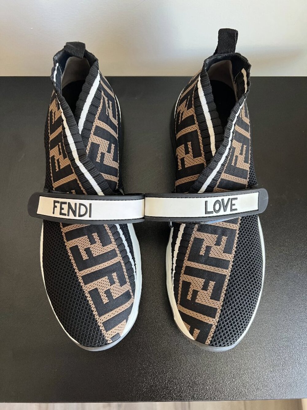 Fendi Rockoko FF Knit Sneakers IT40 / US9.5